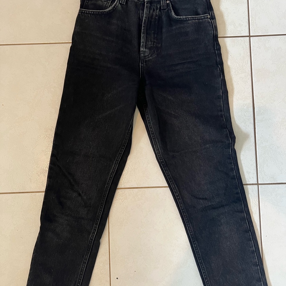 Black Denim Straight leg Jeans